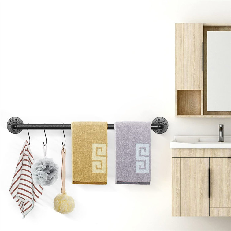 Built in towel online rack